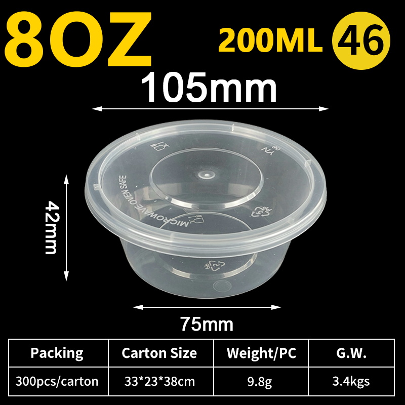 200ml Deli Container with Lid